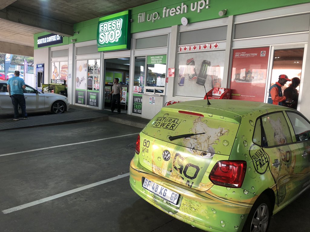 goandfunsa's tweet photo. In Edenvale, It’s #FridayFeeling all the way today. We’re spreading the #AmazinglyGoodTaste of GO&FUN and the reception is amazing. #EveryoneLikesIt and now we’re encouraging you to have it #AnytimeYouWant because Kara Glen is open 24/7. May the #energy be with you! https://t.co/v2WyqXgUY2