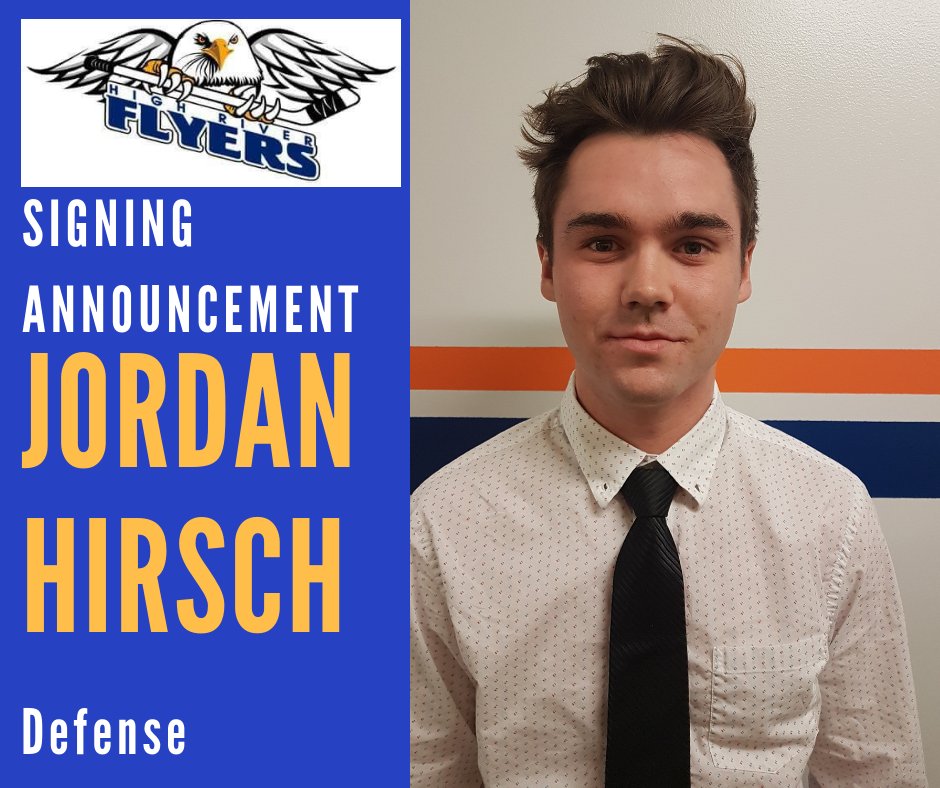 HRFlyers's tweet photo. SIGNING ANNOUNCEMENT 
2018/19 Season

JORDAN HIRSCH (D)

Welcome to the Flyers family, Jordan!!! 

.
.
.

#HRFlyers #goflyersgo #foreveraflyer #HJHL #hockeyalberta #FlyersBuzz #flyersbuzz #juniorhockey https://t.co/vTmBTv1qhr