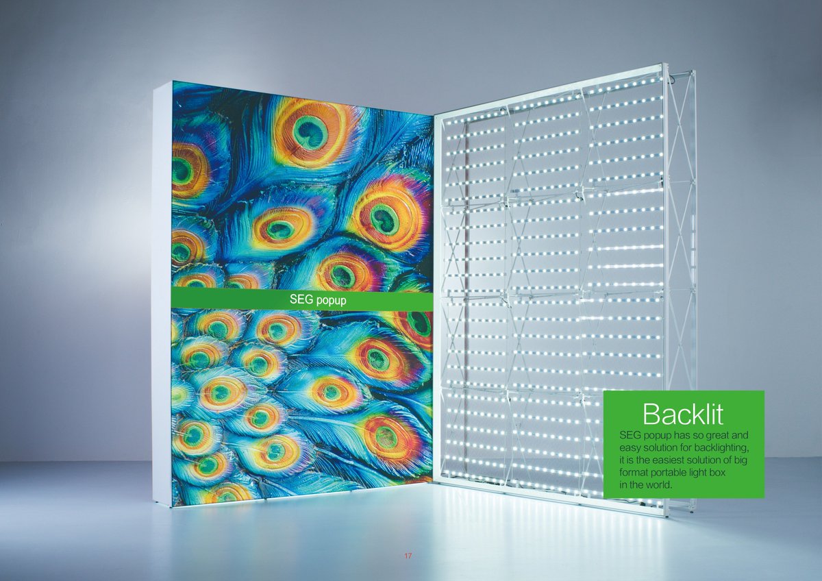 Viko_Shi's tweet photo. How many time does it take to setup a pop up display? Traditional pop up says "20 minutes". SEG pop up says:"10 minutes, but looks better!" It looks better, tightened, smooth, flatter, fine finished, graphic foldable, backlit optioned. #backlitpopup,#backlitbanner, #lightboxes https://t.co/fX7LrTcbs2