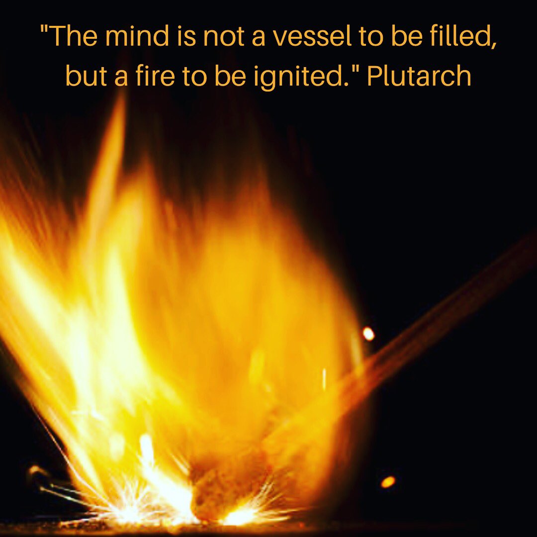 Kapture8's tweet photo. "The mind is not a vessel to be filled, but a fire to be ignited." Be the spark in someone’s life - encourage, support, and nurture with Kapture8 #skillsforthefuture #digitalclassroom #experientiallearning #edtech #k8 #lightfires #thinkingskills #itsimple https://t.co/awB6j7KO1M