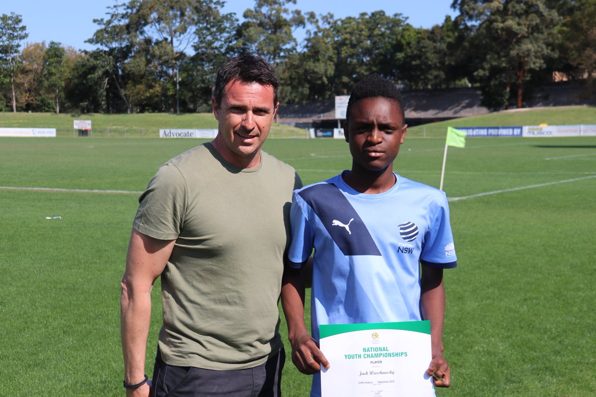 NNSWF's tweet photo. Congratulations to the #FFANYC for Boys Players of the Tournament

13 Years - Morrie Kamara (@footballnsw Blue)
14 Years - Bernard Oliveira (@FFSA1 Red) https://t.co/LiDHnioau5