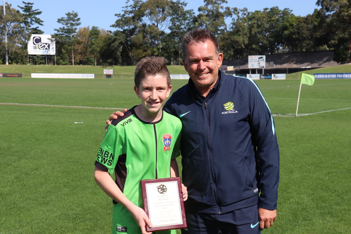 NNSWF's tweet photo. Congratulations to the #FFANYC for Boys Goalkeepers of the Tournament

13 Years - Blair Fitzpatrick (@NewcastleJetsFC)
14 Years - Jack Warshawsky (@FootballQLD Metro) https://t.co/iz5Vuspx4B