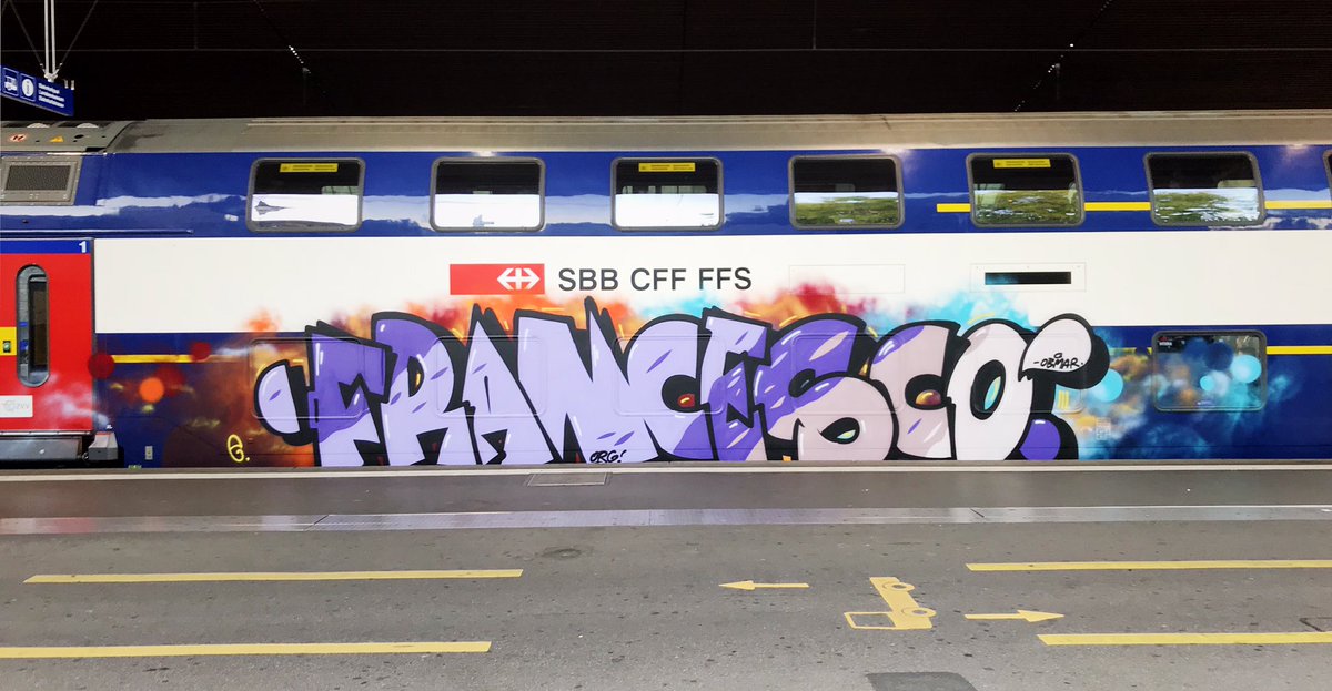 mvp_zrh's tweet photo. #graffiti #spraytrains #trainbombing #zurich #tourist #cure #meth #blow #syka #end #fois #tunr #francesco https://t.co/lE6TlRMSxN