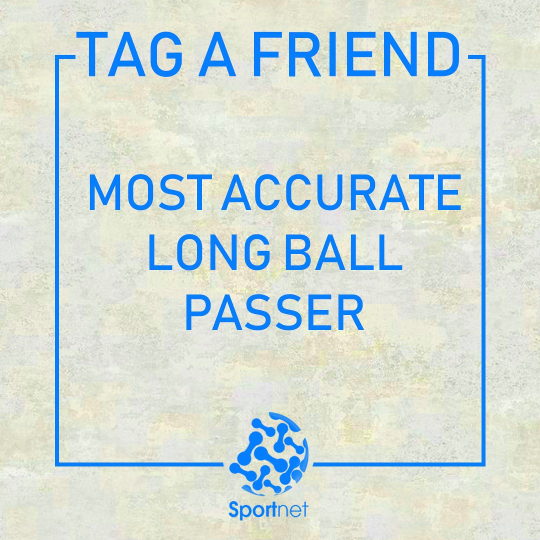 SportnetApp's tweet photo. #FunOnFridays

Tag a friend who you think is the most accurate 
Long ball passer. 

How many of your friends think you are an accurate passer?

#Sportnet #PlayerCV https://t.co/F0KeOTjfnB