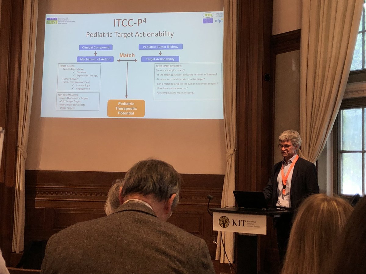 _Jan_Koster_'s tweet photo. Hubert Caron from #roche, talking about the #ITCCp4 platform for #preclinical drug development in #pediatric #oncology https://t.co/NW9CXbRovn