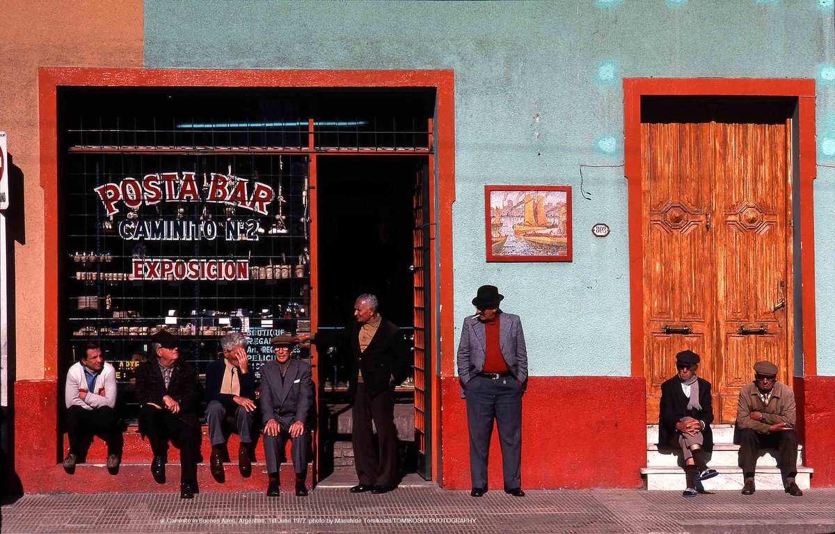 tphoto2005's tweet image. at Caminito in Buenos Aires, Argentine, 1st June 1977  photo by Masahide Tomikoshi/TOMIKOSHI PHOTOGRAPHY