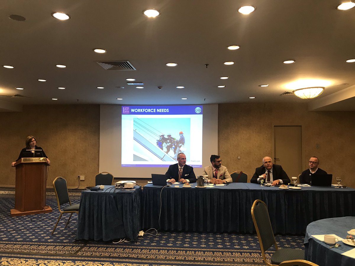 AdaWoo811's tweet photo. Expert panel discusses workforce challenges and solutions in the EU, and around the globe. @EATPConf, @TestPublishers Workforce Division, @cityandguilds, @ConnecME_Edu, @HiltonHotels, #eatp2018, #EATP18 https://t.co/CvObmrUENo