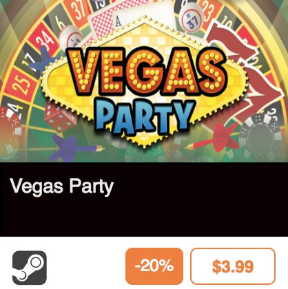 PoorUglyDwarf's tweet photo. Grab #VegasParty game key while on sale and featured at the #BinxStore! Earns you 650 #BinxCoins, a 20% deal and gift 10% of every purchase to a fellow member :) <3 @binxtv -  https://t.co/p2tX9KlF7d https://t.co/iBdYDoCTvf