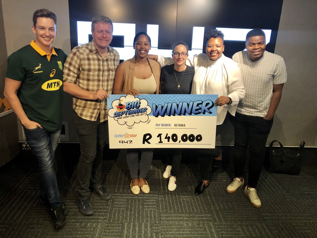 We asked you to register to Play Beat the Bomb with <a href="/Lotto_Star/">Lottostar</a> and make sure that you had placed a bet with Lotto Star as well in the month of #947BigSeptember You did just that Joburg and just by playing, you raised an incredible R140 000 for the charity: @OfficialRethaka 🙌
