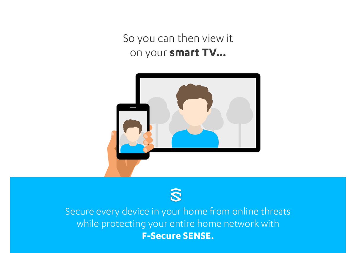WithSecure's tweet photo. Fourth, because your smart TV or other internet connected appliances are juicy targets for cyber criminals, remember to secure your whole home network as well.

We've added @FSecure_SENSE subscription to TOTAL: https://t.co/pZQTeUQlqi #iot #fsecuretotal #smarthome #iotsecurity https://t.co/MKWerJ0cxc