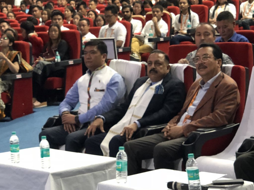 PemaKhanduBJP's tweet photo. The ATAL conclave - Arunachal Transformational &amp; Aspirational Leadership that seeks to engage the youths in areas of public policy and governance begins today in gracious presence of DONER minister @DrJitendraSingh Ji. @AtalConclave @PMOIndia https://t.co/P9AoGtV7B2