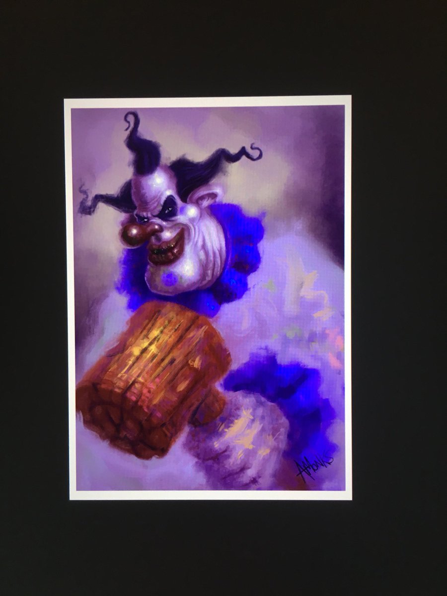 AndyTrickmonkey's tweet photo. Killer clown for Dnd. Download the monster manual page on my website. #monstermanual #dungeonsanddragons #clown #killerclowns #miniaturedesign #horrormovies https://t.co/WgaCRLCcp6