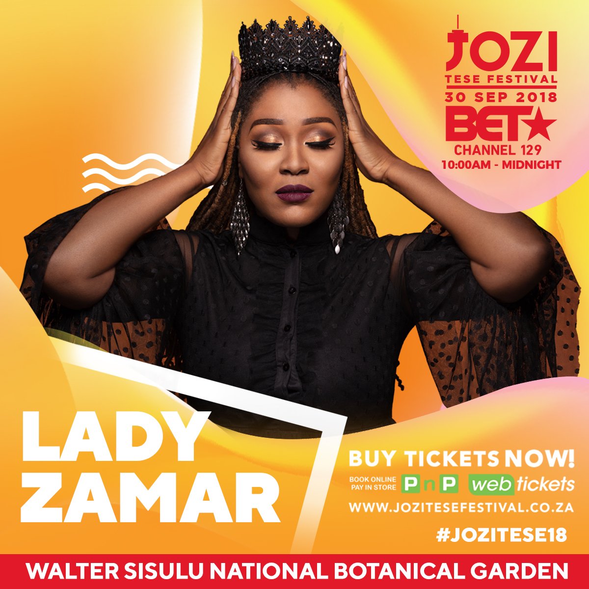 We will collide on Sunday! #jozitese18