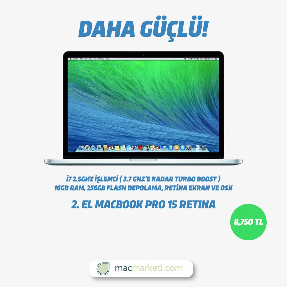 Daha güçlü MacBook Pro Retine 15"

macmarketi.com

#apple #mac #macbook #macbookpro #macmarketi