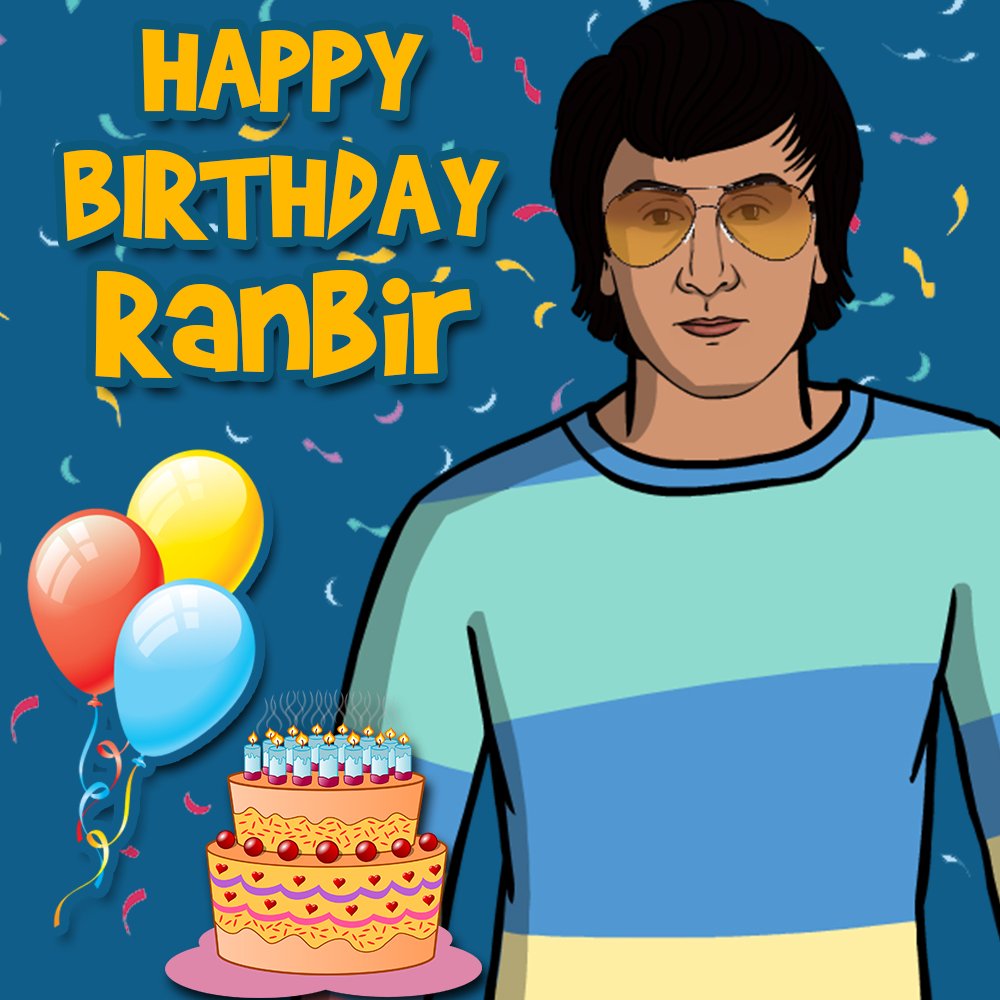 Happy birthday to the Ranbir Kapoor. 