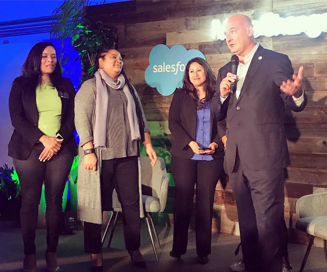 MaiTranGreen's tweet image. Proud moment w/our bad ass leader @cristinam_jones and the @PepUPTech founders @SelinaSFDC @SaaSy_Sistah @Rabedela @steph_herrera_ . Loved seeing all our fab allies tonight @KeithBlock @JoePoch @sbuscemi @tony_prophet @amy_e_weaver @ericakuhl! 💖 #FutureIsNow #PlatformForChange