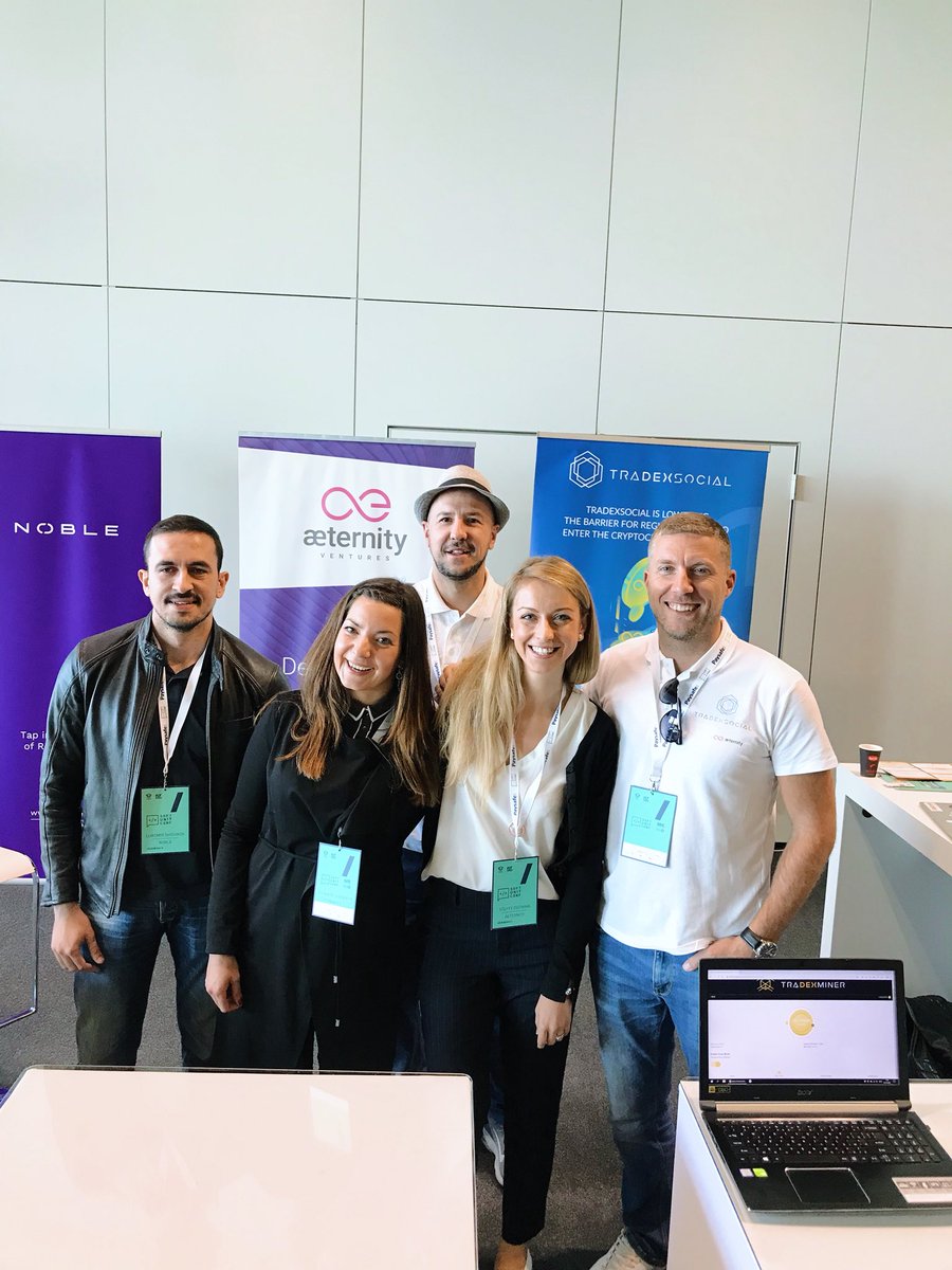 aeventures's tweet photo. #softunit conference is about to begin! Together with @TraDEXsocial and team NOBLE we are waiting for you to stop by ๐ค #letstalkblockchain
#aeternityventures https://t.co/UWDh6ndKDh