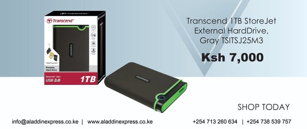 dhahabumedia's tweet photo. With this Hard drive, You have enough space to keep your Data. You can Order one today and have it TODAY.
https://t.co/opHhvaHgZk

 #ShopWithAladdin https://t.co/dli8sWvrGp