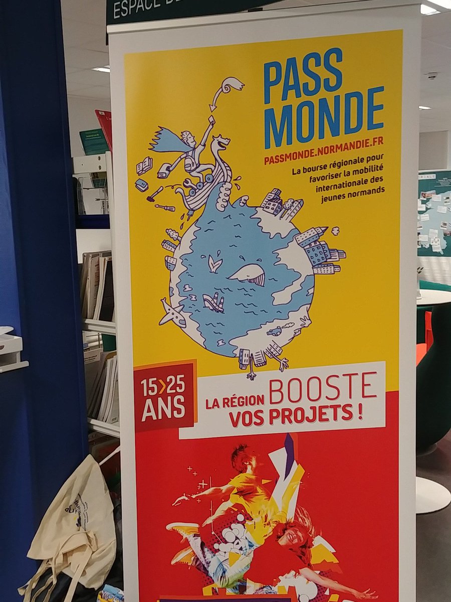 Les ambassadeurs de <a href="/RegionNormandie/">Région Normandie</a> présente le pass Monde  #normanbilité <a href="/acCaen/">AccAEN 🐭</a> @acrouen <a href="/reseau_canope/">Réseau Canopé</a>