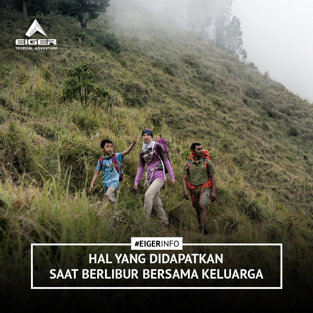 Berlibur bersama keluarga, selain menumbuhkan kedekatan, juga punya banyak manfaat lainnya untuk kesehatan, seperti berikut : 
.
Link : bit.ly/EigerInfoSepMT7
.
#EigerAdventure #EigerTropicalAdventure #Mountaineering #YourTropicalDiscovery