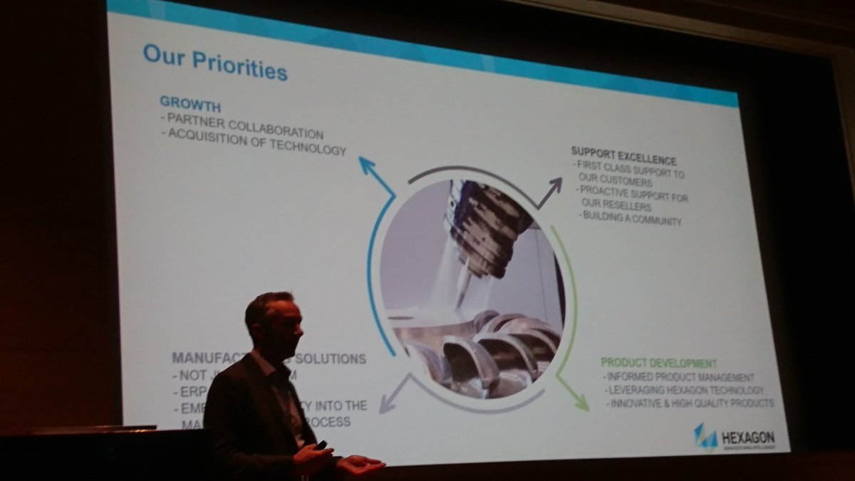 AndersBrunstrom's tweet photo. @verosoftware @HexagonMI @stevesivitter In a very good position for the future needs with in Industry #ETUX2018 @edgecam https://t.co/E3DgRCiisF