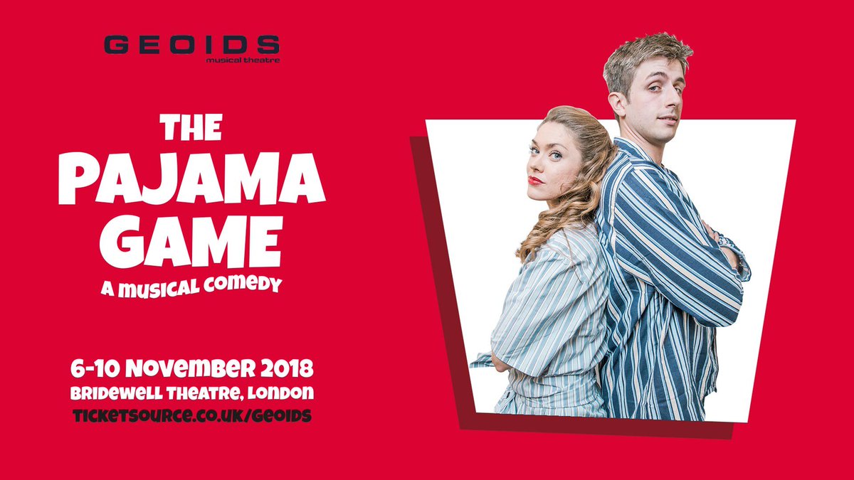 GeoidsMusicalT's tweet photo. You are cordially invited to The Pajama Game @BridewellCentre 6-10 November https://t.co/pGsEWKxVcS #pjgame #pajamegame #londontheatre #londonmusicals https://t.co/3ZqtiElJgq