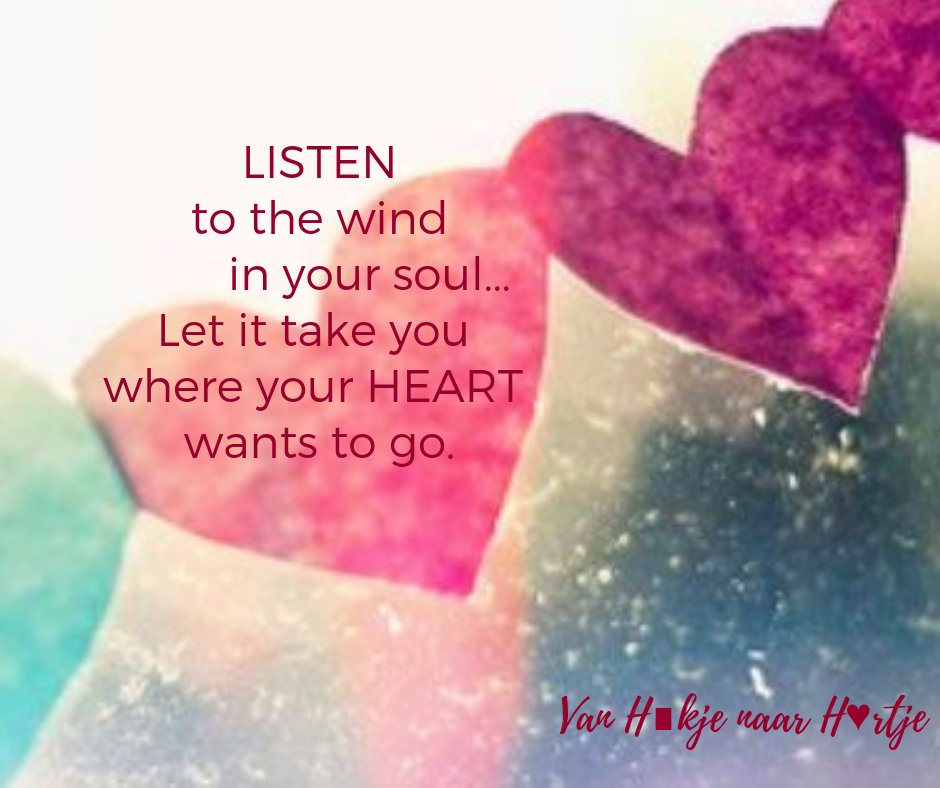 Wat zou jij écht willen of gaan doen als je je hart volgt? #VanHokjenaarHartje #followyourheart #heart ♥