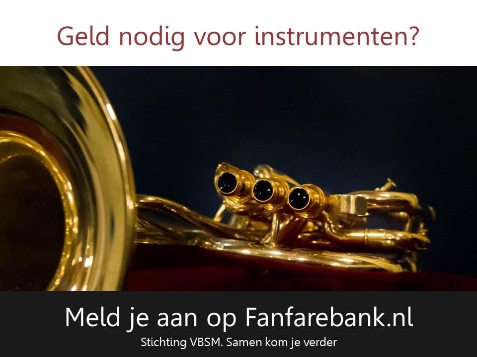 vbsm_info's tweet image. Fanfarebank is de ontmoetingsplaats voor #HaFaBra en #Percussie. Door kennis, kunde, mensen en middelen met elkaar te delen kunnen we samen deze sector versterken. 
Meld je gratis aan en help elkaar helpen.