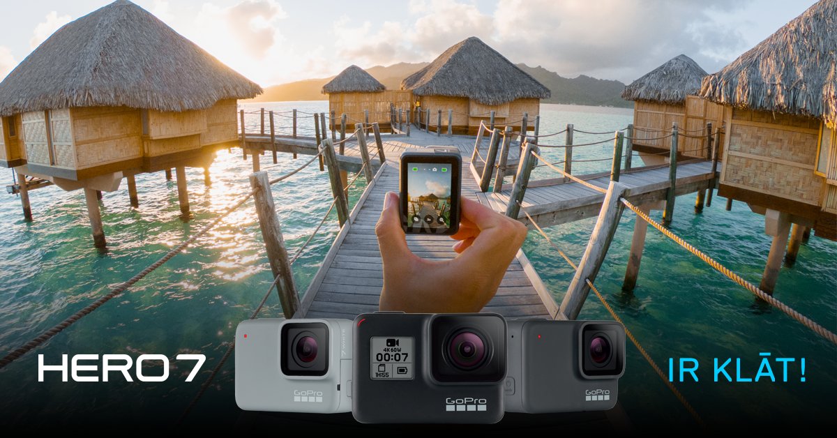 masterfotolv's tweet photo. HoPro Hero7 kameras ir klāt!
Saglabājot daudzas jau iemīļotas funkcijas un piedāvājot jaunas, Hero7 pacels tavas iespējas jaunā līmenī!
Trīs modeļi katra gaumei:
 - Black: https://t.co/UkdVKLaW9G
 - Silver: https://t.co/fG062TXFTW
 - White: https://t.co/uac7k4QvLH https://t.co/RAkb7mkQwv