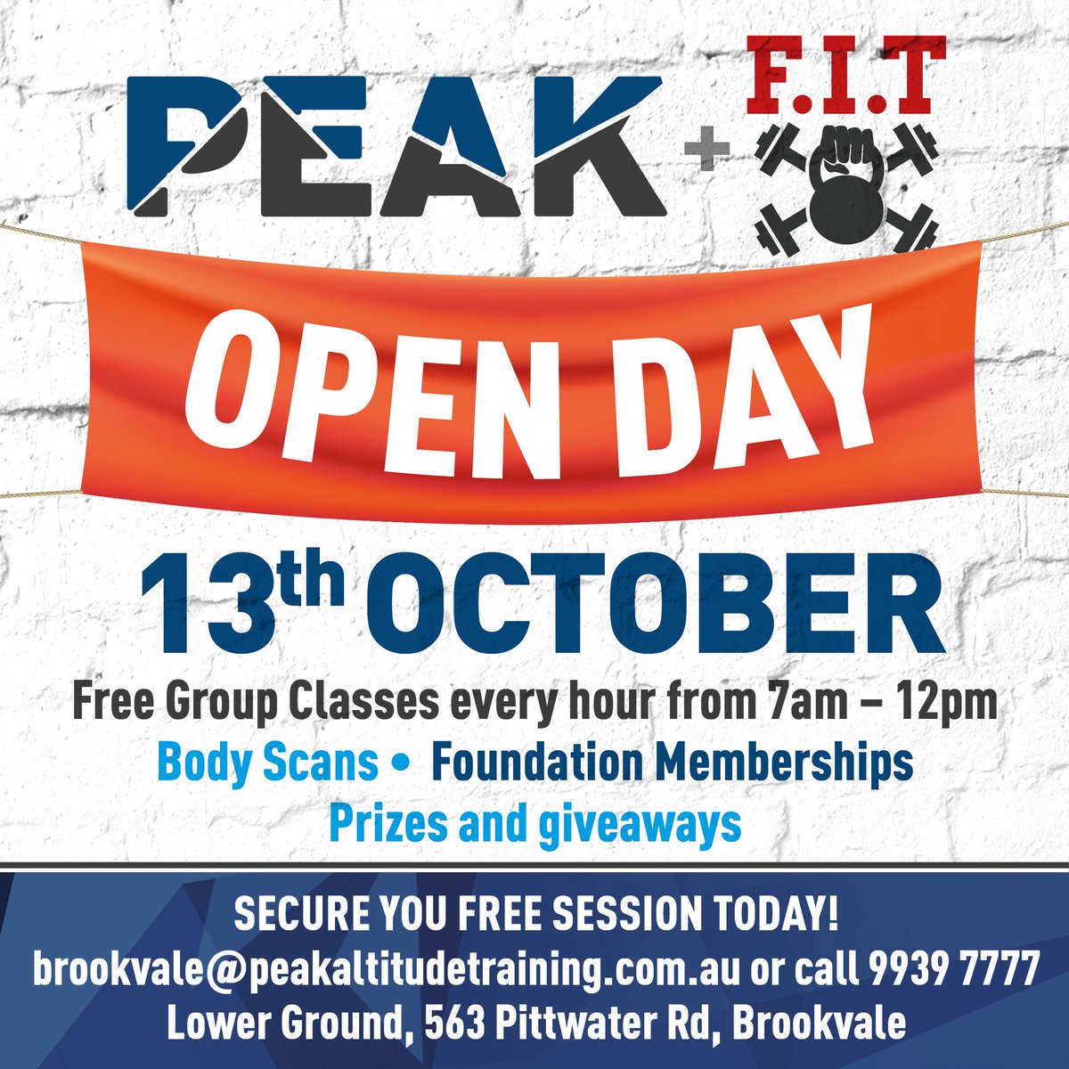Thebadge72's tweet photo. Kasey and I have bought into a gym and we are having an open day on the 13th of October. Altitude training has benefits for everyone. We will have giveaways and great deals on foundation memberships. #fitness #brookvale #altitudetraining #peakaltitudetraining #peakfit https://t.co/5YJgXyX4Y0