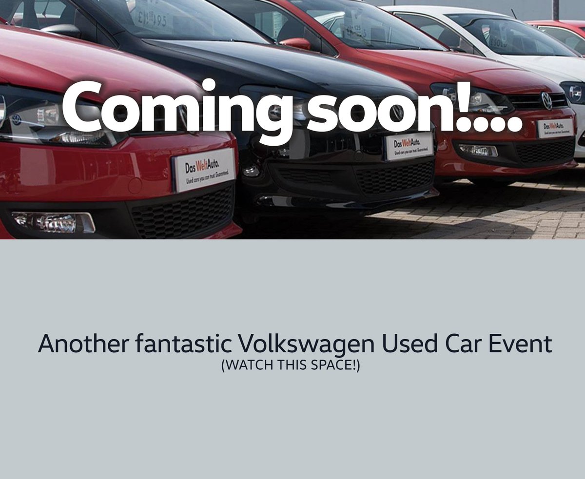 Look out for our great Used Car Event... coming soon! Please RT this for us, as we want as many people as possible to have the opportunity to take advantage of some fantastic deals!.. #cars #carsforsale