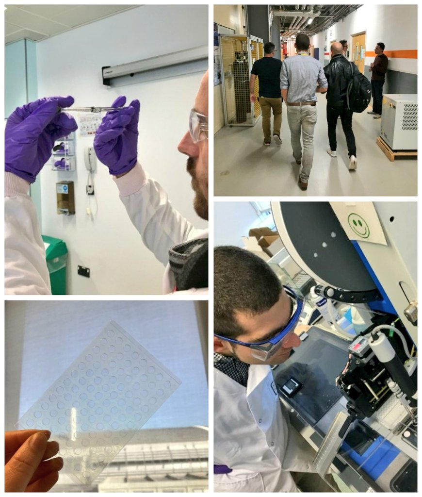 Jannik_Strx's tweet photo. Great trip to the MPL and the new VMXi beamline @DiamondLightSou to set up some LCP films for in-situ serial crystallography with @julieehe and @Steve_Harborne! #GoldmanLabOnTour #fingerscrossed #phdlife #crystals #CuttingEdge @ITN_RAMP #VMXi https://t.co/adLvw3Oaqw https://t.co/rt5ZbSDG9H