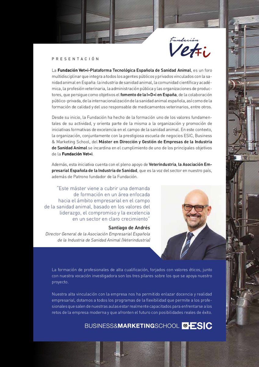 FAUNsan's tweet photo. 9 de octubre última sesión presencial informativa sobre el Máster en Dirección y Gestión de Empresas enfocado a la Industria de Sanidad Animal en la sede de @ESICMadrid. Asiste y conoce todos los detalles, inscríbete en https://t.co/kxME3H8l17 #10AÑOSVetmasi #sanidadanimal https://t.co/qyzbZtancI