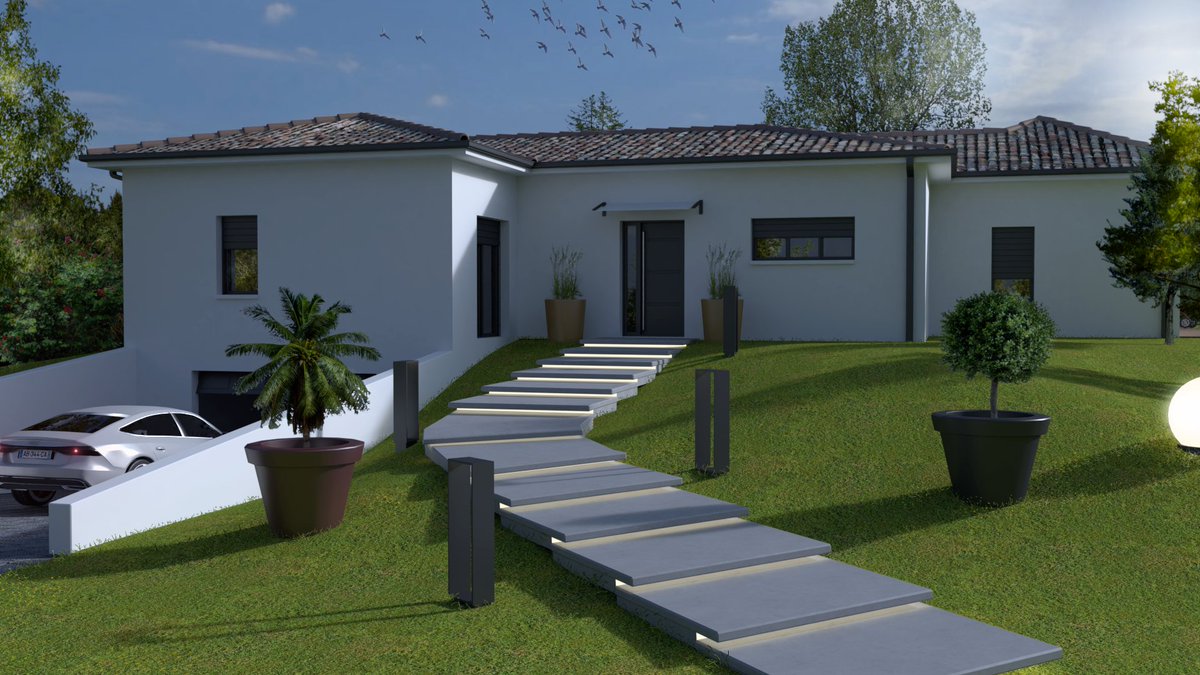 Batica_33's tweet photo. Bonjour à tous,
Voici un projet 3D de maison contemporaine, de plain-pied, bénéficiant d'une belle terrasse à l'arrière, d'un garage en sous-sol, l'ensemble sur un terrain de 2000 mètres carré.
L'équipe BATICA,

#BATICA#CONSTRUCTEUR#DE#MAISONS#CONTEMPORAINES#EN#REGION#BORDELAISE https://t.co/vndkmCuhtx