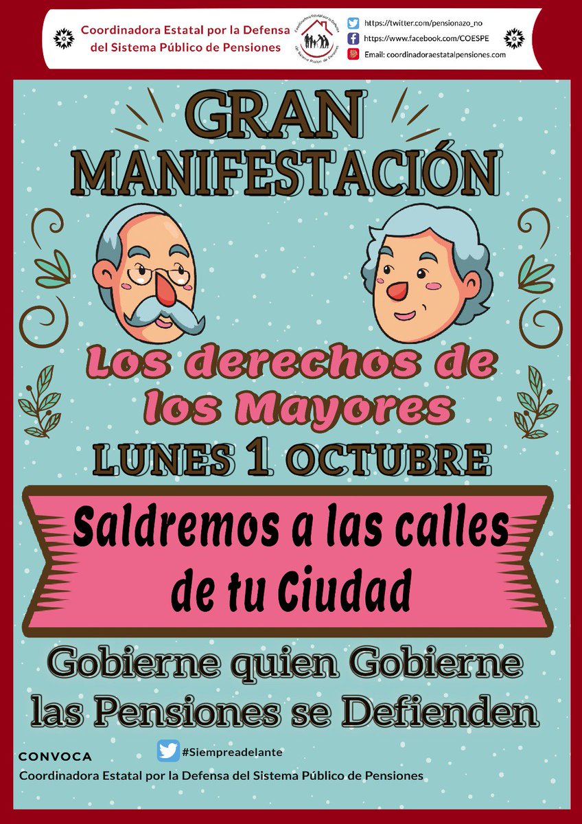 pensionazo_no's tweet photo. ⭕🔊 " Sueña y serás libre en espíritu, lucha y serás libre en vida"

👉🏽Seguimos en lucha y recuerda, el 1 de Octubre, volvemos a las calles.

#IPCesIPC 
#IPCxLEY 

🔴Busca tu concentración más cercana aquí 👇https://t.co/Z3nlKLpt5H https://t.co/XJ2vAd5dDL