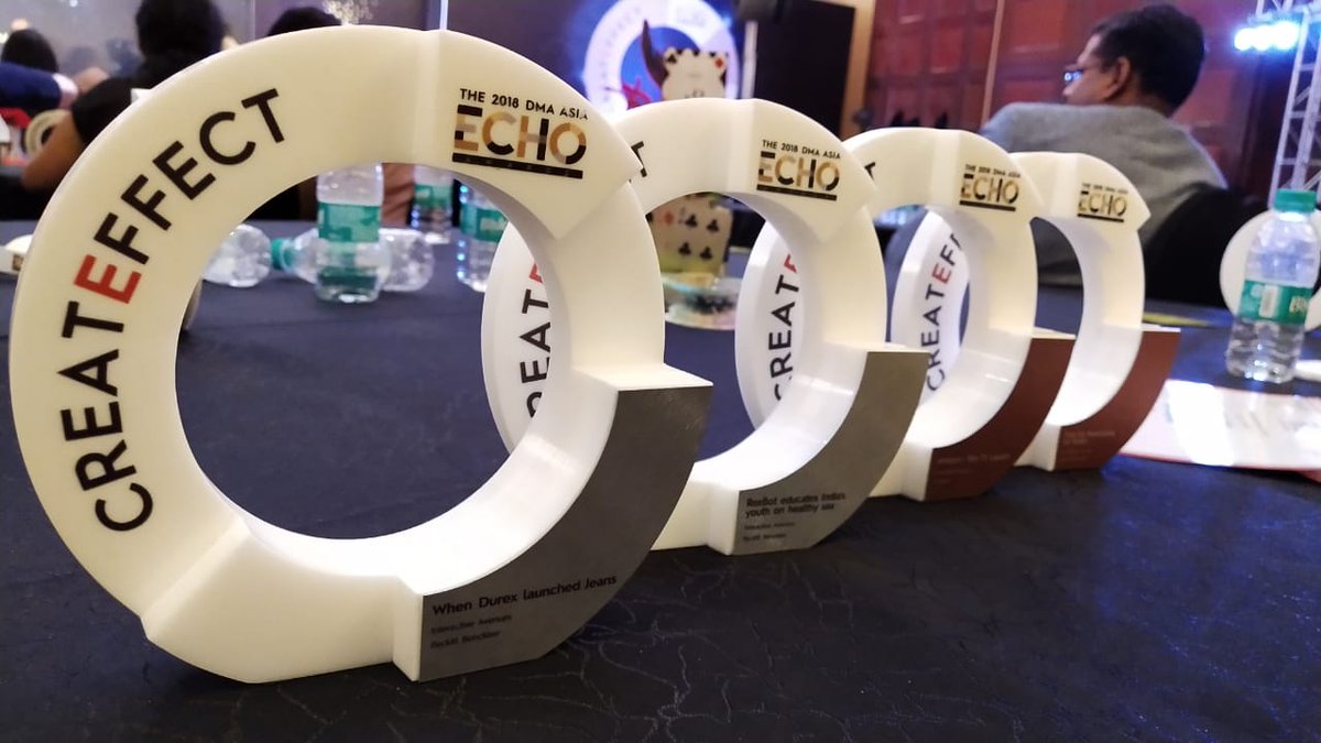 weRinteractive's tweet photo. Big win by Team Amazon & Reckitt Benckiser at DMA Asia Echo Awards 2018. 🍻 #DigitalMarketing #DMIAsia2018 #CREATEFFECT #ASIAECHO @MediabrandsAPAC @IPGMBIndia https://t.co/ASlSCbHjnu