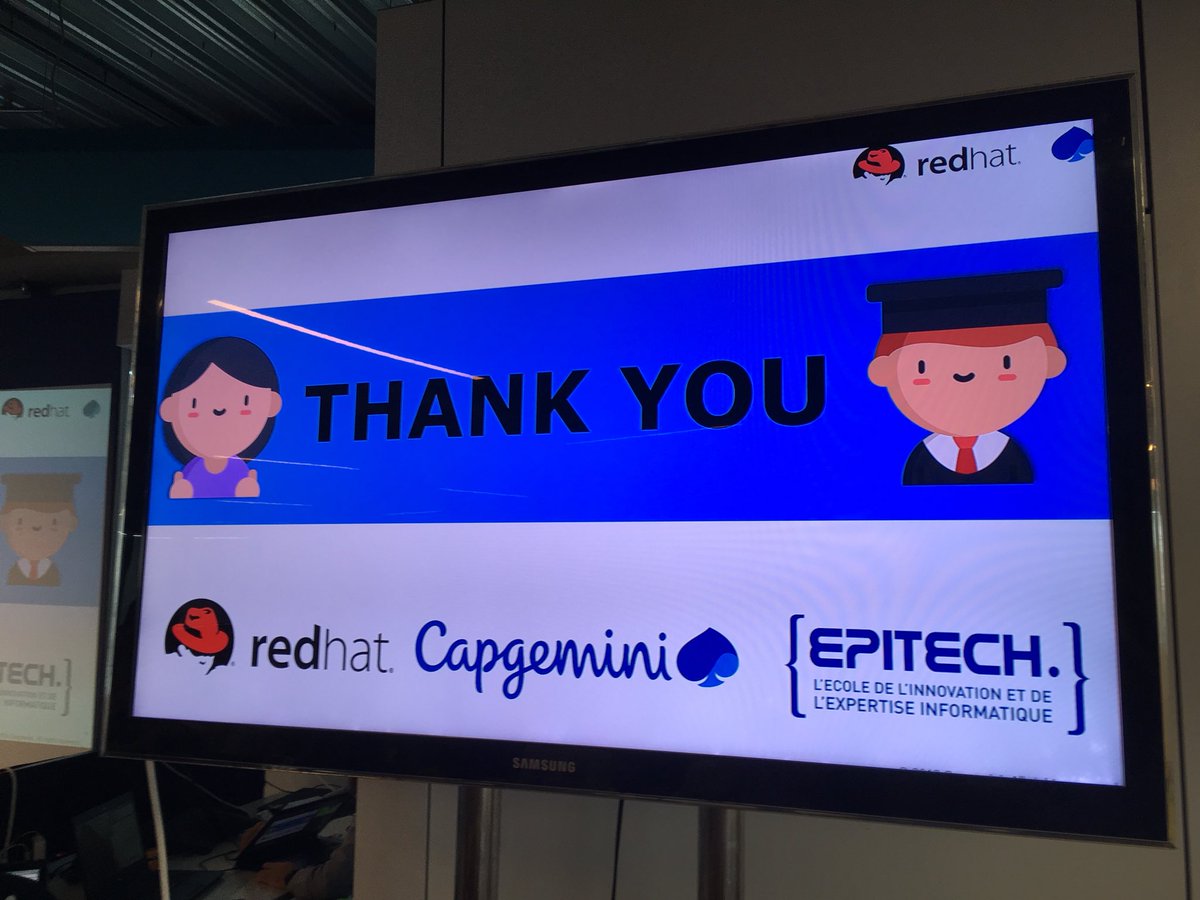MyriamChave's tweet photo. Let’s introduce A.N.N.A a cool #ai project from @EpitechToulouse done yesterday #CWIN18 #toulouse in partnership with @RedHat_France and presented today to students @capgeminifrance https://t.co/t8AiycTMpH