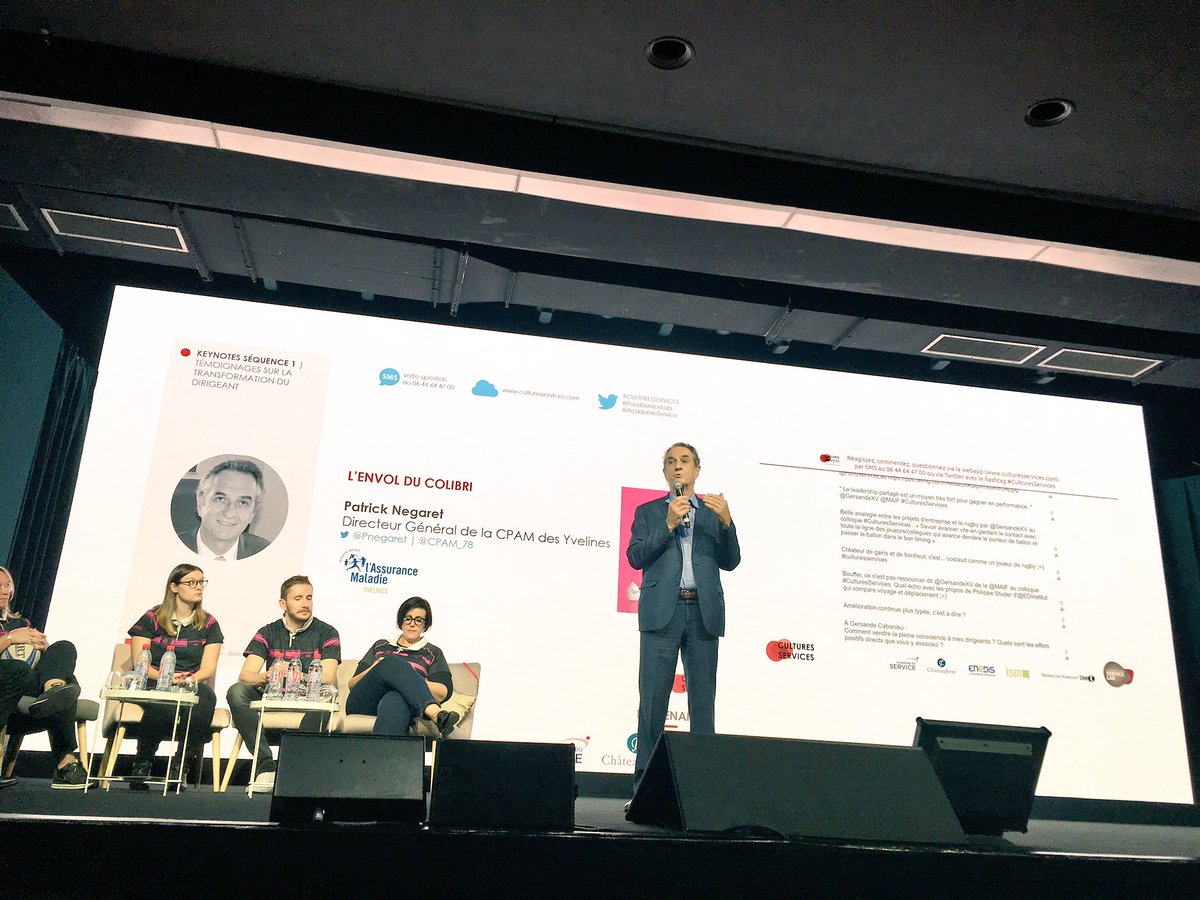 Relationcltmag's tweet photo. Témoignage de Patrick Negaret de @CPAM_78 : « Nous avons libéré les énergies au travail en faisant fi des méthodes managériales traditionnelles. Nous avons pris le temps d’expliquer aux équipes tout en les rendant autonomes»
#CulturesServices @AcademieService @FondServiceLab https://t.co/JtIMECmVu2