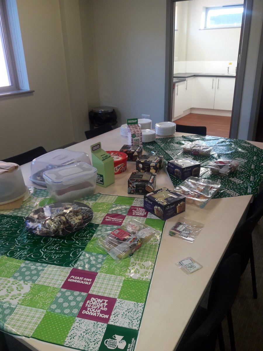 CraigCooperNFRS's tweet photo. The room & tables are all set for this mornings #MacmillanCoffeeMorning at @nottsfire #CarltonFS come and see us between 0930 & 1200 to enjoy a drink & cake #DoYourBit #GetInvolved https://t.co/XZqH7LWUkp