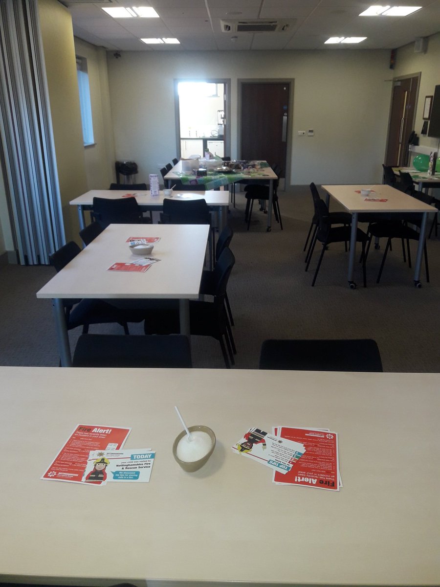 CraigCooperNFRS's tweet photo. The room & tables are all set for this mornings #MacmillanCoffeeMorning at @nottsfire #CarltonFS come and see us between 0930 & 1200 to enjoy a drink & cake #DoYourBit #GetInvolved https://t.co/XZqH7LWUkp