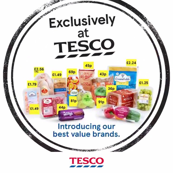 Tesco on X: Introducing the Exclusively at Tesco range of brands