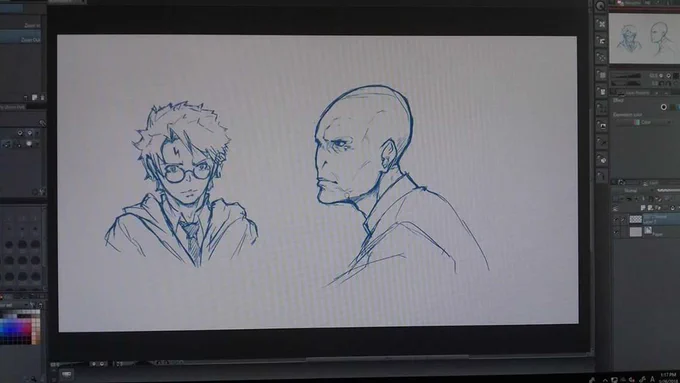 Old sketch. My drawing hand hasn't recovered yet and is still in a cast :( 
