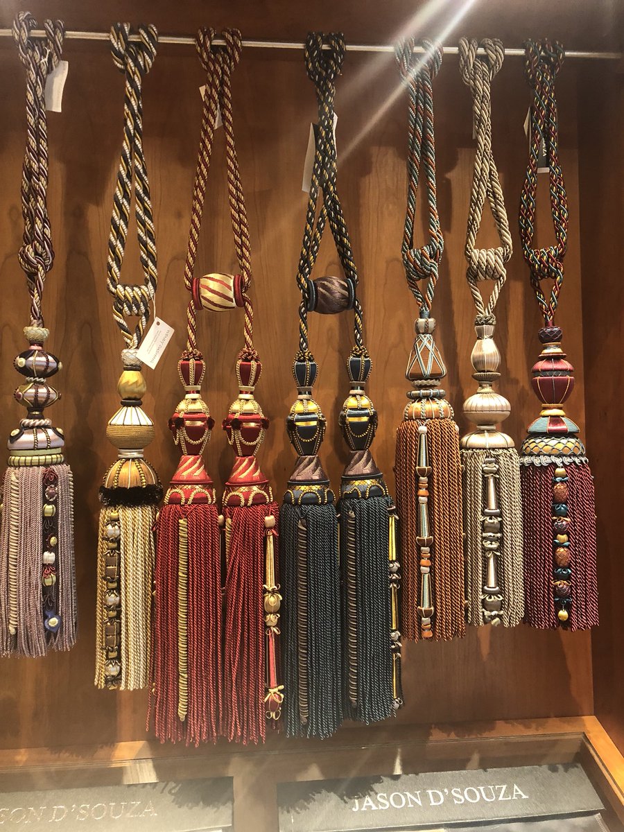 CushingWendy's tweet photo. Focus 2018.  A great week for us.....
#trimmings #chelseadesignCH #JDSouzafabrics #berberbeads  #focus2018 #artofpassementerie #highendtrimmings https://t.co/r2tjTK3xiF