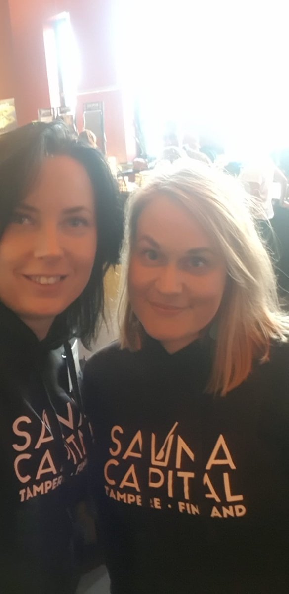 helijokela's tweet photo. We are missionaries from the world's #SaunaCapital, @visittampere✌Tänään #Jyväskylä ja #WorldSaunaForum https://t.co/RPaQoCBj41