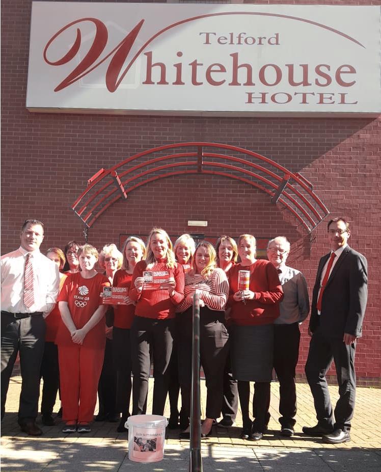 TelfordHotel's tweet image. Turning the Hotel red for Zac