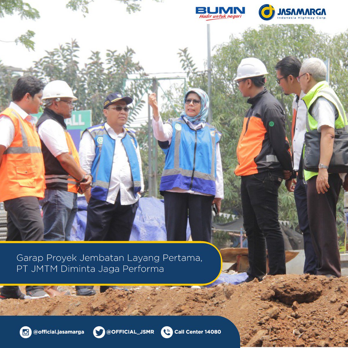 OFFICIAL_JSMR's tweet photo. PT Jasamarga Toll Road Maintenance, saat ini sedang menggarap dua proyek di Jakarta Outer Ring Road (JORR), yaitu pelebaran jalan dan pembuatan jembatan layang, simak selengkapnya berikut ini https://t.co/rmT5jTLZ1Y

#JasaMarga #BUMNHadirUntukNegeri #JasaMargaConnectingIndonesia https://t.co/Q0nLnNk3QF