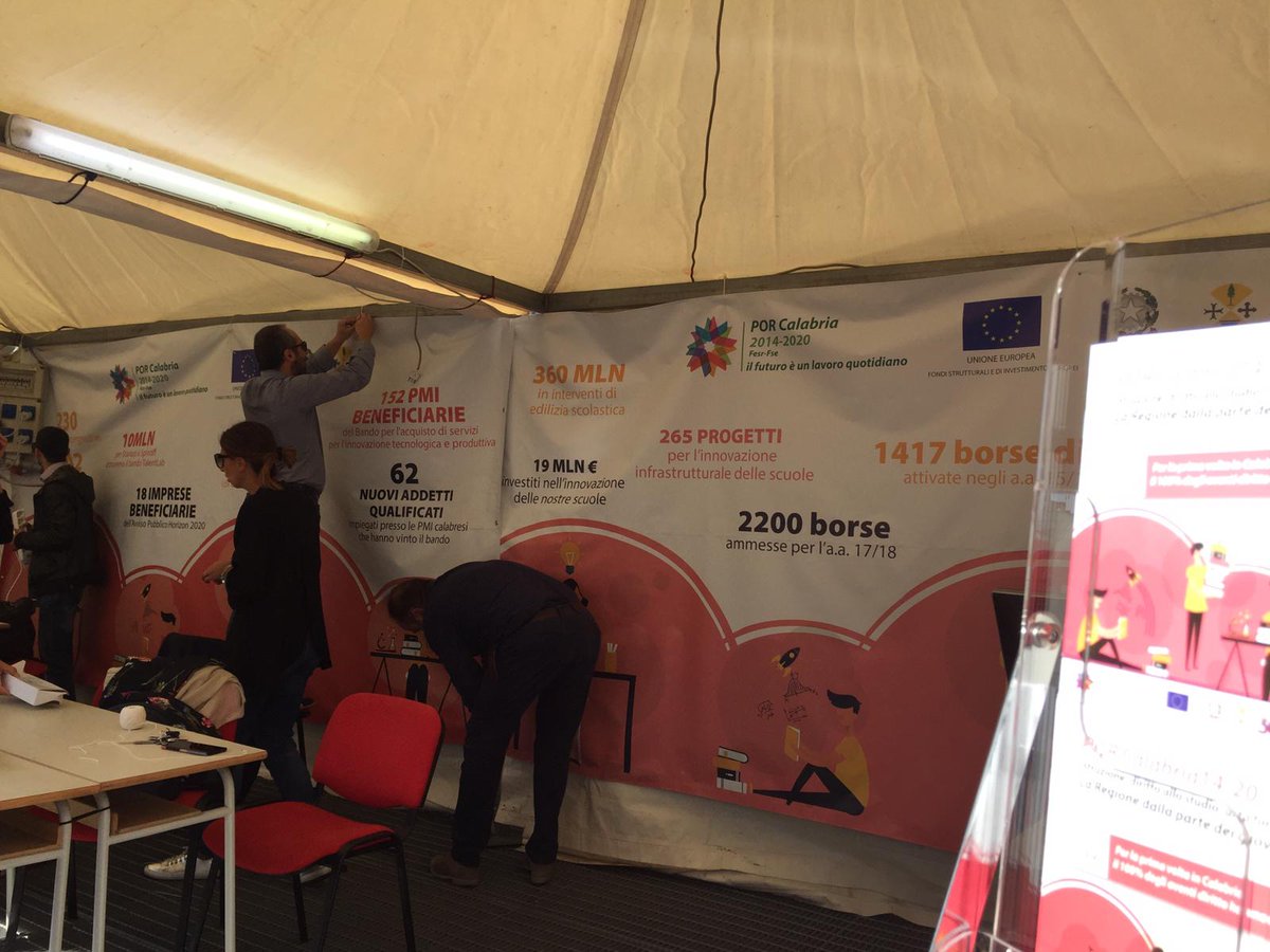 Tutto pronto per la #NotteDeiRicercatori @unicalnight!
Vi aspettiamo al nostro stand #PorCalabria <a href="/CalabriaInnova1/">CalabriaInnova</a>!