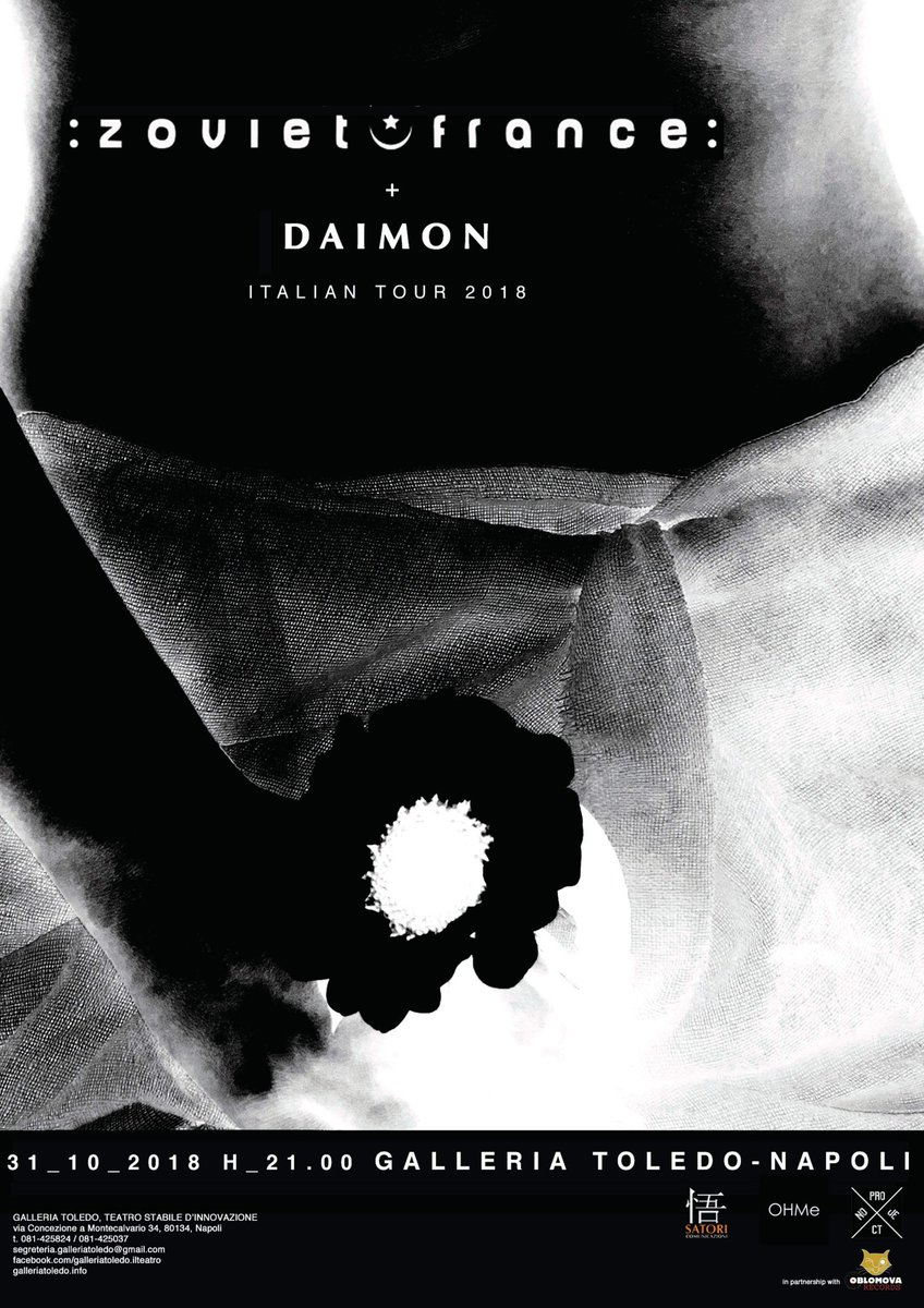 info_OHMe's tweet photo. #zovietfrance #daimon #OHMe #satoricomunicazione #noproject #teatrogalleriatoledo #liveconcert #live #postindustrial https://t.co/hODbCo7470