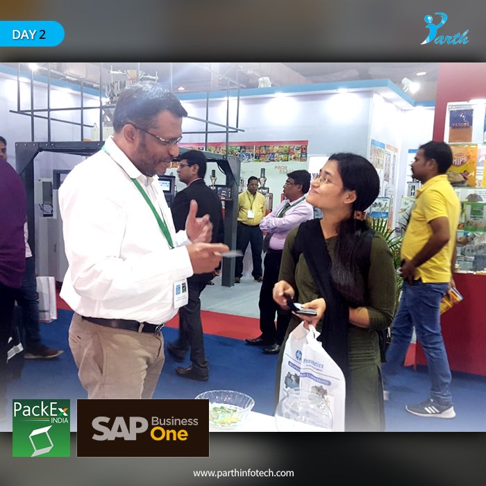 parthinfotechs's tweet photo. Day 2 just got more interesting with curious visitors inquiring about SAP Business One.
@SAPIndia #DigitalTransformation #Innovation #SMEs #Manufacturing #SAPBussinessOne #parthInfotech #packExIndia2018 @anil_marali#packaging #SMBs @PackExIndia https://t.co/Gap3A2VCXU