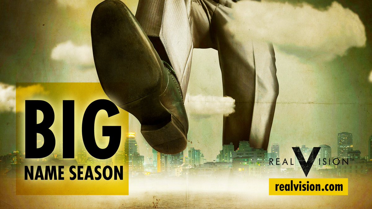 Get ready for the most anticipated interview in Real Vision history. Stanley Druckenmiller and Kiril Sokoloff only on Real Vision. Watch it now as part of our #BigNameSeason: rvtv.io/2zAQ0pT